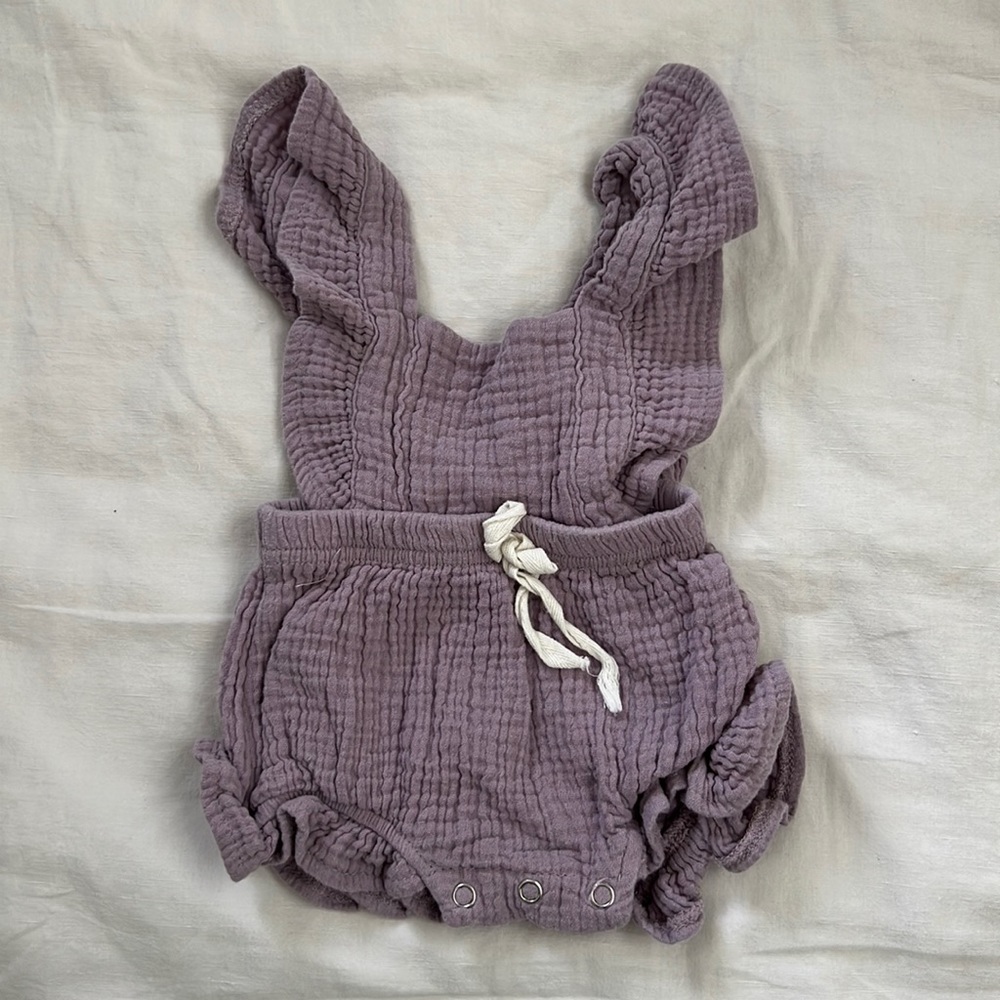 Super Cute Lavender Baby Outfit, Size 70